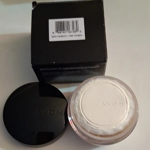Avon True Color Loose Powder in Black and Silver - Picture 2 of 2